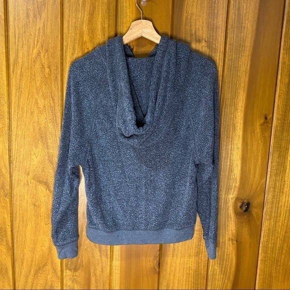 Aerie: Thin Sherpa Fleece Loungewear Pullover Sweatshirt Hoodie Gray Small - Picture 7 of 7